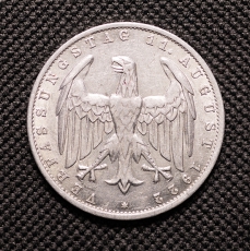 3 Mark 1922 A mit Umschrift auf dem Revers Weimarer Republik