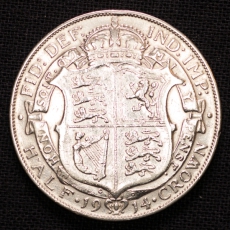 Half Crown 1914 Georgius V Grobritannien