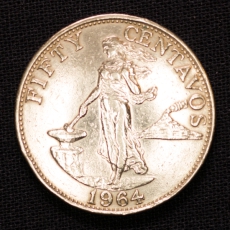 50 Centavos 1964 Philipinen