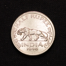 Half Rupee 1946 Indien