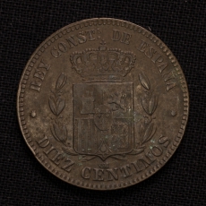 10 Centimos 1879 Spanien