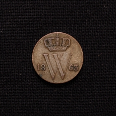 1/2 Cent 1863 Willem III Niederlande