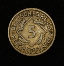 5 Reichspfennig 1936 A Deutsches Reich