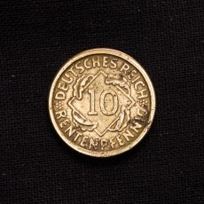 10 Rentenpfennig 1924 J Deutschland