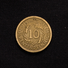 10 Rentenpfennig 1924 F Deutschland