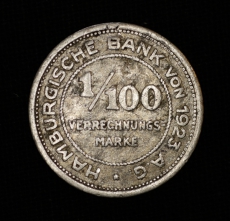 1/100 Verrechnungsmarke Hamburger Bank von 1923 AG