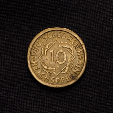 10 Reichspfennig 1925 A Deutschland