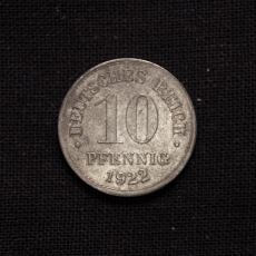 10 Pfennig 1922 Deutschland