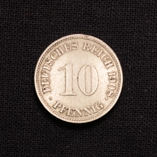 10 Pfennig 1908 G Deutsches Reich (Raritt)