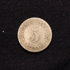 5 Pfennig 1874 F Deutsches Reich