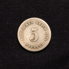 5 Pfennig 1874 B Deutsches Reich