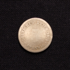 5 Pfennig 1875 D Deutsches Reich