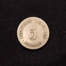 5 Pfennig 1876 C Deutsches Reich