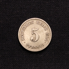 5 Pfennig 1904 E Deutsches Reich