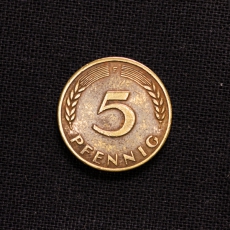 5 Pfennig F 1949 Bank Deutscher Lnder
