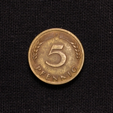 5 Pfennig F 1950 Deutschland