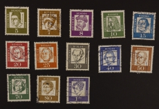 Bedeutende Deutsche Wz.5 fluoreszierendes Papier 1961