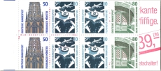 Briefmarkenheft - 50 Pf + 10 Pf + 80 Pf (Rarität)