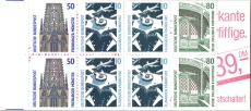 Briefmarkenheft - 50 Pf + 10 Pf + 80 Pf (Raritt)