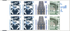 Briefmarkenheft - 10 Pf + 50 Pf + 80 Pf