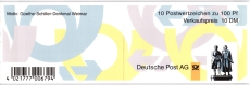 Briefmarkenheft - 1994 - Goethe - Schiller Denkmal - 10 X 1,00 DM