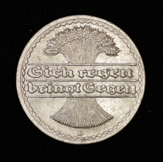 50 Pfennig 1921 D Deutsches Reich