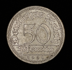 50 Pfennig 1921 A Deutsches Reich