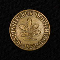 10 Pf 1950 F Bundesrepublik Deutschland