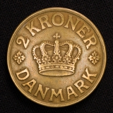 2 Kroner 1925 HCN GJ D�nemark