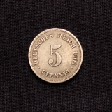 5 Pfennig 1901 E Deutsches Reich