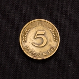 5 Pfennig G 1949 Bank Deutscher L�nder
