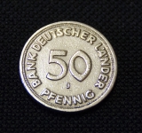 50 Pfennig 1949 J Bank Deutscher Lnder