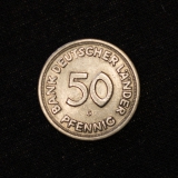 50 Pfennig 1949 G Bank Deutscher Lnder