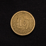 10 Rentenpfennig 1924 F Deutschland