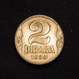 2 Dinar 1938 Jugoslawien