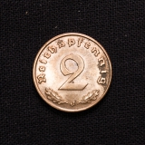 2 Reichspfennig 1939 J Deutsches Reich