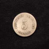 5 Pfennig 1876 C Deutsches Reich