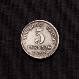 5 Pfennig 1919 J Deutsches Reich