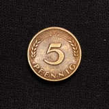 5 Pfennig F 1949 Bank Deutscher Lnder