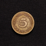 5 Pfennig F 1950 Deutschland