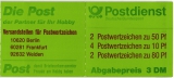 Briefmarkenheft - 50 Pf + 10 Pf + 80 Pf (Raritt)