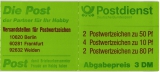 Briefmarkenheft - 50 Pf + 10 Pf + 80 Pf (Raritt)