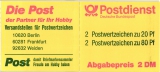 Briefmarkenheft - 20 PF + 80 Pf