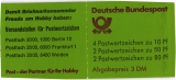 Briefmarkenheft - 10 Pf + 50 Pf + 80 Pf