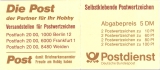 Briefmarkenheft - 10 pf + 60 Pf + 80 Pf + 100 Pf