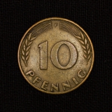 10 Pf 1950 F Bundesrepublik Deutschland