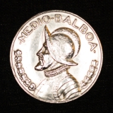 1/2 Balboa 1933 Panama Medio
